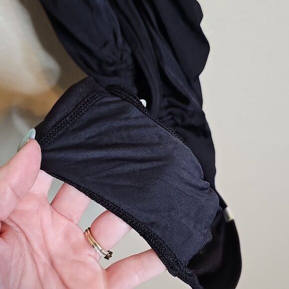 Summersalt 14 Maternity Cinched Current Ribbed Classic‎ Black Swimsuit - Picture 8 of 9